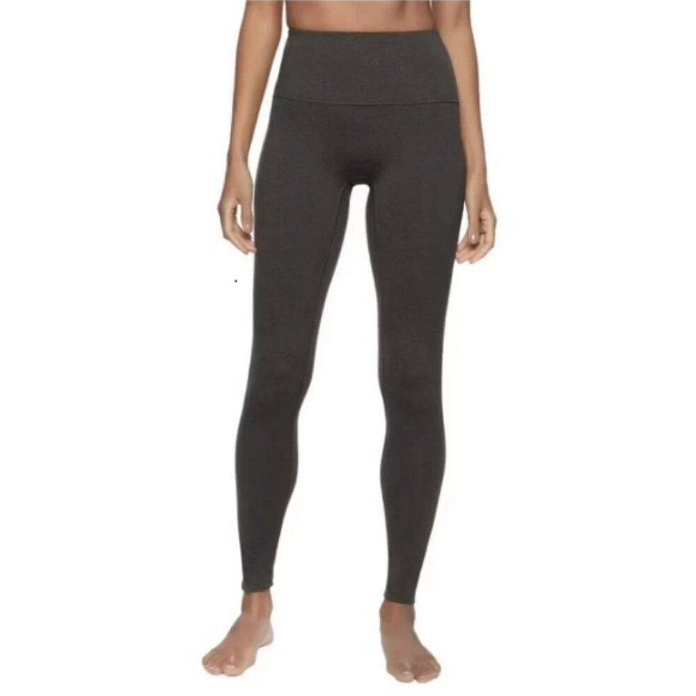 Felina Women's Super Soft High-Waist Lounge Leggings, Charcoal Heather, Large